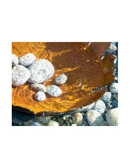 Pflanzgefäße + Schalen + Kronen Dekoschale mit Rissen auf Platte 35 cm Durchmesser Außergewöhnliche Dekoschale die Du bepflanzen