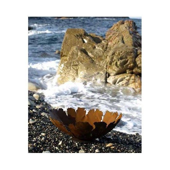 Start Pflanzschale mit Rissen auf Platte  - Blumenschale rustikal - Ø 45 cm 
Rustikale Rost Schale mit Rissen zum Bepflanzen od