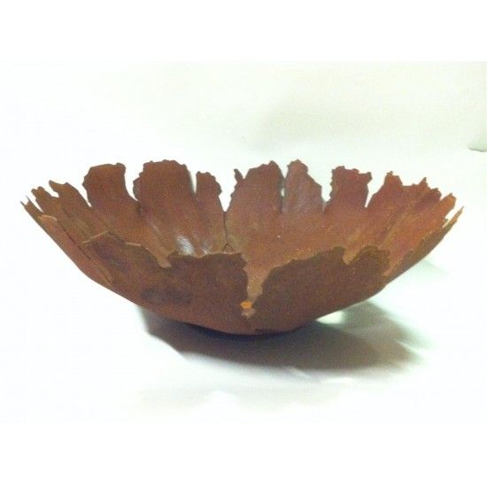 Start Pflanzschale mit Rissen auf Platte  - Blumenschale rustikal - Ø 45 cm 
Rustikale Rost Schale mit Rissen zum Bepflanzen od