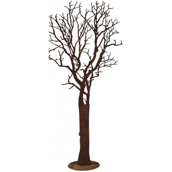 Standplatten und Bodenplatten und Standringe  Standplatte Ø 45 cm für Gartenfiguren mit Eisenstange mittig 50 cm hoch Standplatt