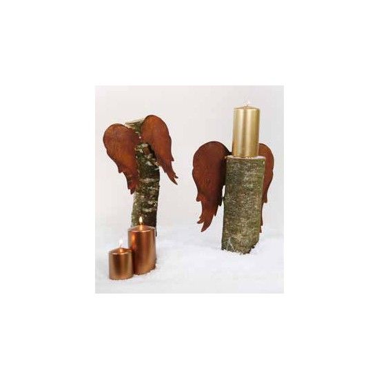 Mit Engelsflügel basteln und Holzengel selber machen Engelsflügel A1 lang nach Unten mit Loch zum Einarbeiten, Höhe 23 cm - klei