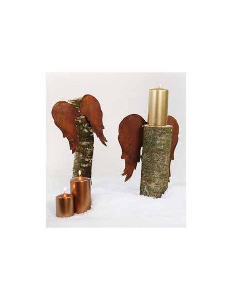 Mit Engelsflügel basteln und Holzengel selber machen Engelsflügel A1 lang nach Unten mit Loch zum Einarbeiten, Höhe 23 cm - klei