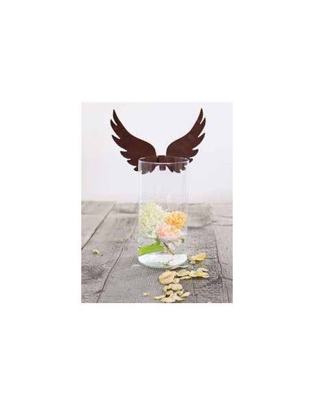 Bastelideen mit Metall und Rost hohe Engelsflügel zum Einhängen in Edelrost (klein) zum Einhängen in Gläser oder zum Einarbeiten