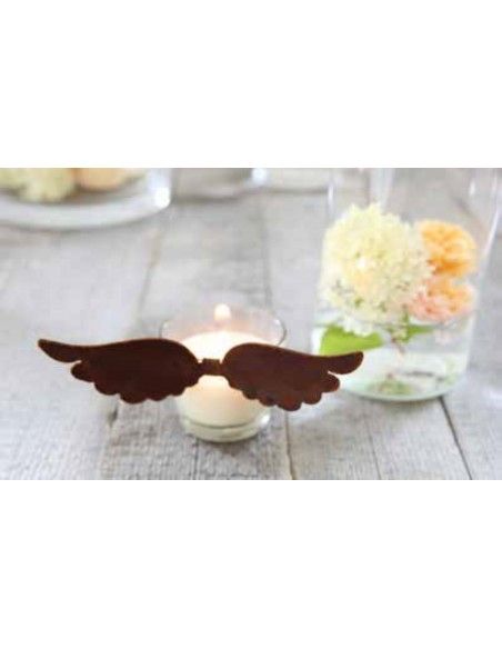 Bastelideen mit Metall und Rost niedliche Engelsflügel zum Einhängen, Höhe 7 cm zum Einhängen in Gläser oder zum Einarbeiten in 