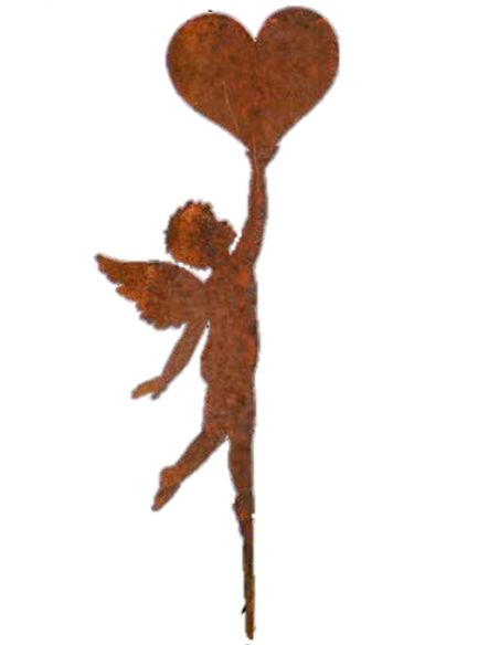 Engelfiguren kaufen und Engel Bastel-Ideen Putte mit Herz in der Hand - Höhe 35 cm - klein Dies ist eine kleine Engelsputte mit 