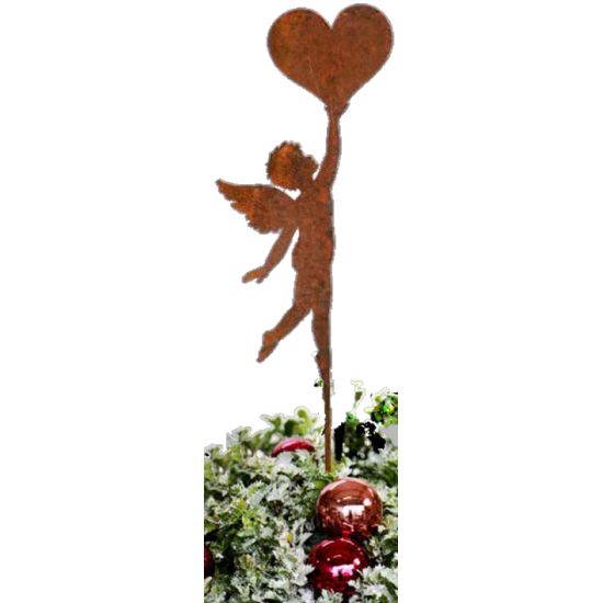 Engelfiguren kaufen und Engel Bastel-Ideen Putte mit Herz in der Hand - Höhe 35 cm - klein Dies ist eine kleine Engelsputte mit 