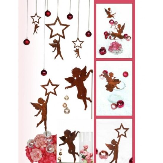 Deko zum Hängen Putte unter offenem Stern zum Hängen - Höhe 22 cm - klein Engelchen zum Hängen (klein)

Höhe 22 cm
Breite 12 