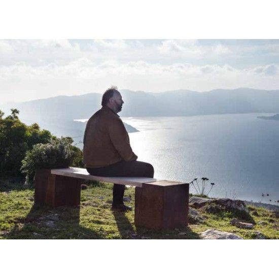 Möbel Outdoor in Edelrost Seite für Sitzbank mit Topföffnung -  Tiefe 40 cm 
Tolle Seitenelemente für den Selbstbau einer Bank 