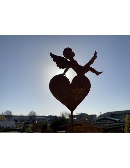 Gartendeko Rost Putte auf Herz sitzend mit Stab - Höhe 120 cm Dies ist eine Engelsputte auf einem Herz sitzend als Stecker
Hö Gartendeko Rost Putte auf Herz sitzend mit Stab - Höhe 120 cm Dies ist eine Engelsputte auf einem Herz sitzend als Stecker
Hö