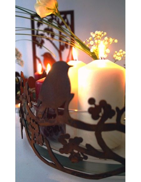 Vogel Deko Vogelring mit Ästen und Beeren Ø 30 cm - Deko Ring für Glasschalen Ø 30 cm
Höhe 15 cm
 Vogel Deko Vogelring mit Ästen und Beeren Ø 30 cm - Deko Ring für Glasschalen Ø 30 cm
Höhe 15 cm