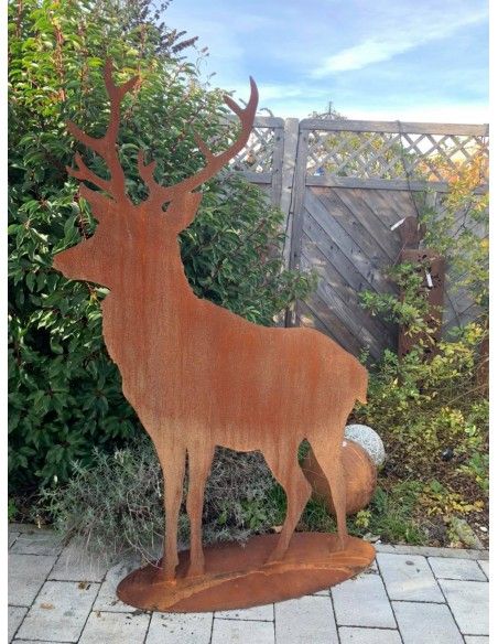 Hirsche, Wildtiere und Waldbewohner XL Deko Hirsch seitlich auf Platte - Größe 3 - Höhe 161 cm 
Hirsch seitlich auf Platte 2 mm Hirsche, Wildtiere und Waldbewohner XL Deko Hirsch seitlich auf Platte - Größe 3 - Höhe 161 cm 
Hirsch seitlich auf Platte 2 mm