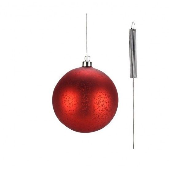 Weihnachtsdeko LED - Glas Kugel - Lucy - 15 cm Ø in Rot (matt) Diese wunderschöne Glaskugel hat eine LED Beleuchtung im inneren 
