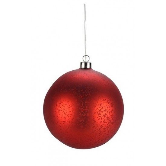 Weihnachtsdeko LED - Glas Kugel - Lucy - 15 cm Ø in Rot (matt) Diese wunderschöne Glaskugel hat eine LED Beleuchtung im inneren 