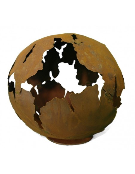 Start Edelrost Kugel mit Rissen 30 cm Durchmesser Rustikale Kugel mit Rissen und größeren Öffnungen
Auf Standplatte
Durchmesse