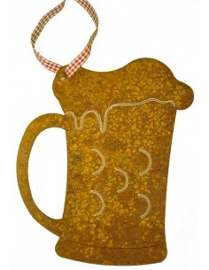 Herbstdeko Edelrost Bierkrug zum Hängen 25 cm hoch Maße 25 x 20 cm
inkl. Rot-Weißer Kordel zum Aufhängen
einseitg mit weißem Edd