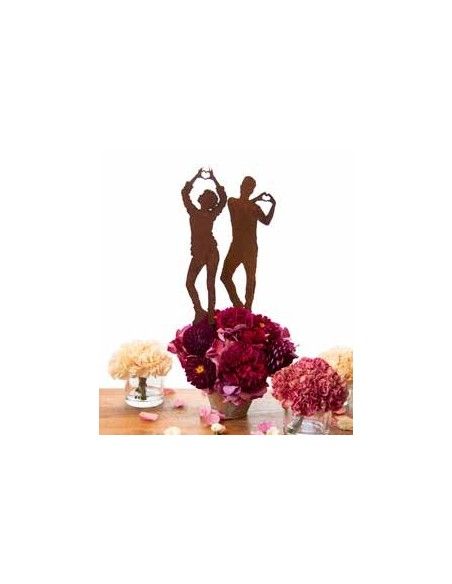 Start Hochzeitsfigur - Tom mit Herz 28 cm hoch als Stecker 
Höhe 28 cm
zzgl. kurzem Stecker ca. 15 cm
