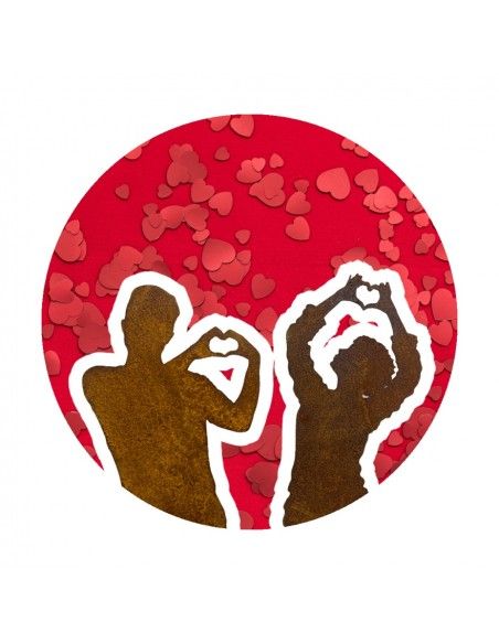 Start Hochzeitsfigur - Tom mit Herz 28 cm hoch als Stecker 
Höhe 28 cm
zzgl. kurzem Stecker ca. 15 cm
