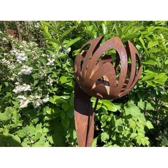 Gartenstecker Gartenstecker Kugelblume - Ø 22 cm - Gesamthöhe 120 cm Edelrost Gartenstecker Kugelblume

Durchmesser Kugelblüte