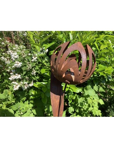 Gartenstecker Gartenstecker Kugelblume - Ø 22 cm - Gesamthöhe 120 cm Edelrost Gartenstecker Kugelblume

Durchmesser Kugelblüte