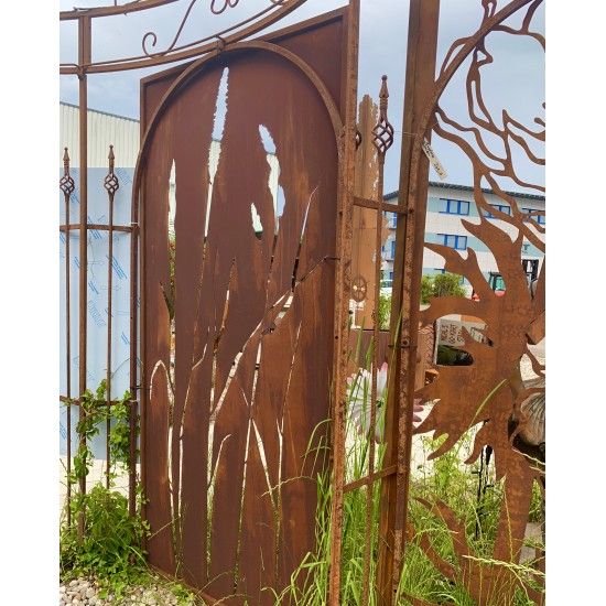 Sichtschutzwände und Paravents Metall Sichtschutzwand Gras - 2 Meter hoch - schlichte Variante 2 
Diese Gräser Sichtschutzwand 