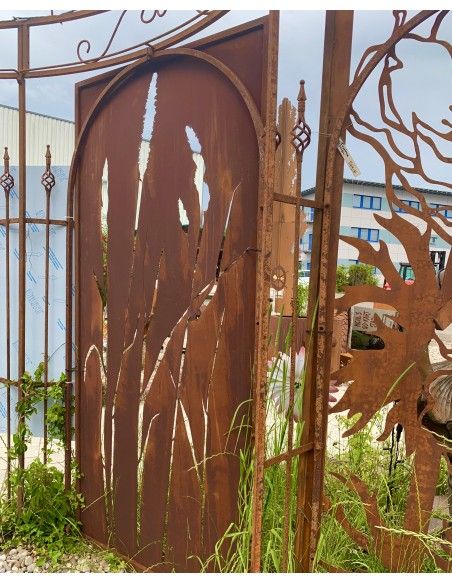 Sichtschutzwände und Paravents Metall Sichtschutzwand Gras - 2 Meter hoch - schlichte Variante 2 
Diese Gräser Sichtschutzwand 