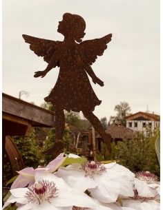 Gartenengel "Barbara" als Gartenstecker - Höhe 25 cm, Gesamthöhe 85 cm 2