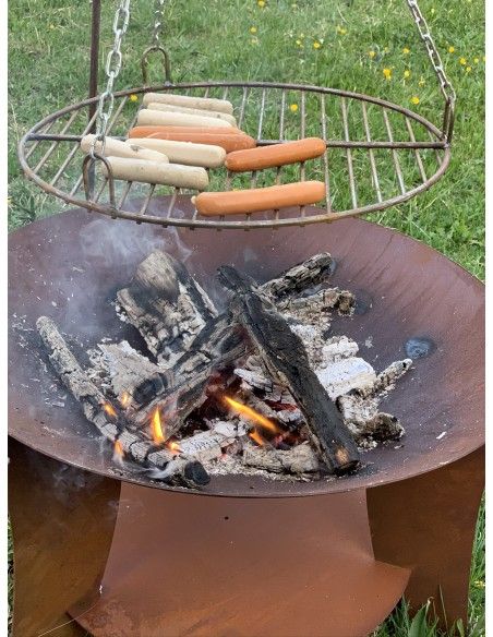 Neuheiten decoratio Dreibeingrill - Höhe 190 cm - mit Grillrost Ø 40 cm 
Höhe 190 cm
Durchmesser Grill 40 cm
unbehandelt
pas