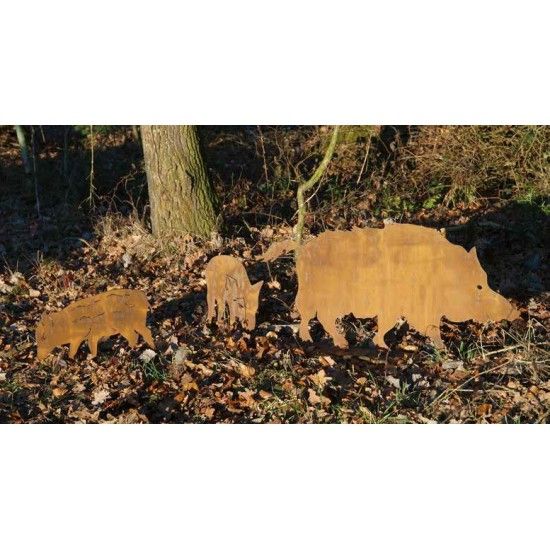 Wildschwein, Fasan und Auerhahn Edelrost Wildschwein 100 cm breit Edelrost-Wildschwein für Ihren Garten, Wald oder Landhaus
Bre