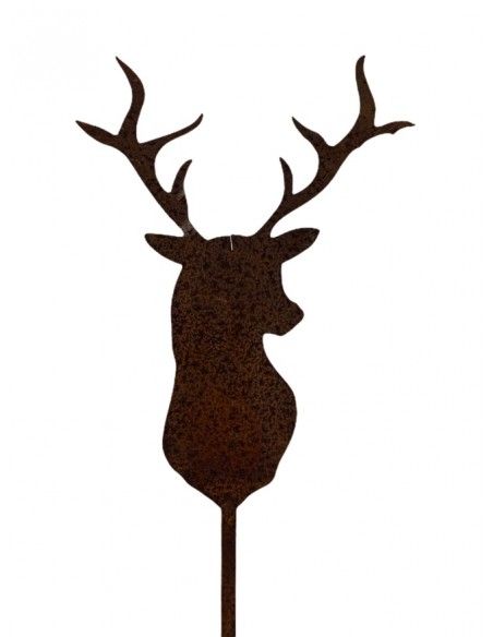 Gartenstecker für Weihnachten Hirschkopf 12 cm groß als Mini Gartenstecker - 40 cm Gesamthöhe 


Dieser Hirschkopf passt prim