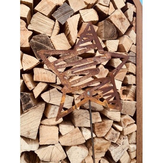 Weihnachtsdeko Stern Bleistiftzeichnung als Gartenstecker - Skizzen Stern - klein - 32 cm breit 

Deko Stern im Bleistift Desi