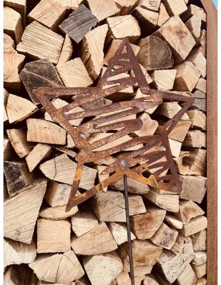 Sterne - Weihnachtstern Deko Stern Bleistiftzeichnung als Gartenstecker - Skizzen Stern - groß - 37 cm breit 


Deko Stern im