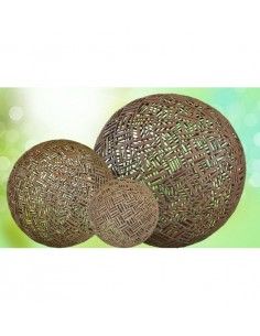 40 cm Kugeln Kugel - Coureges - Durchmesser 45cm, edelrost 
Aussergewöhnliche Kugel aus hunderten einzelner Rundeisenstäbe zu 2