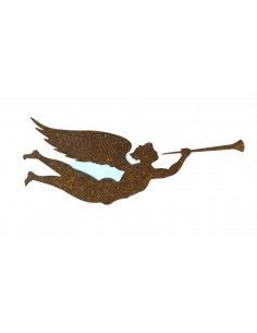 Engelfiguren kaufen und Engel Bastel-Ideen Posaunenengel 20 cm 
filigran gearbeiteter fliegender Engel mit Posaune in der Hand