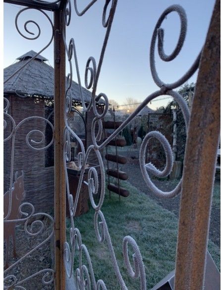 Pavillon und Kiosk Rank-Pavillon Metall Oase mit Kuppel 2,5 x 2,5 x 3,5 m Wie in einer OASE im Grünen ist dieser Rankpavillon au