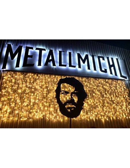 Start Bud Spencer Gartenstecker - Kopf 30 cm hoch 
Kopf 30 cm hoch
Stab 120 cm
