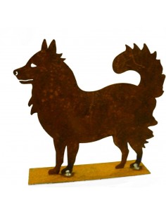 Deko Hunde Mini Edelrost Hund - Spitzle - 15 cm hoch - Husky Breite 17 cm
Höhe 15 cm
 2