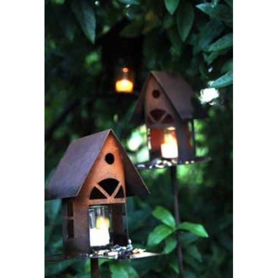 Vogelhäuser Deko Vogelhaus mit Steg zum Stecken - Höhe 22 cm (groß) Edelrost Vogelhaus mit Steg -  mit Hülse - groß

Höhe Voge