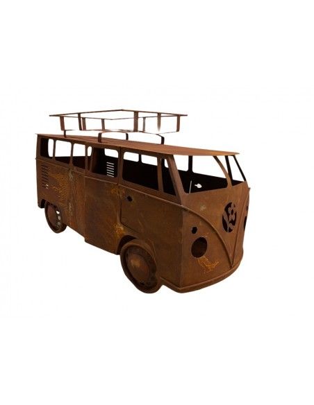 Start VW Bulli 80 cm breit - Gartendeko Fahrzeug 
Breite 80 cm
Höhe 40 cm
Breite 35 cm
