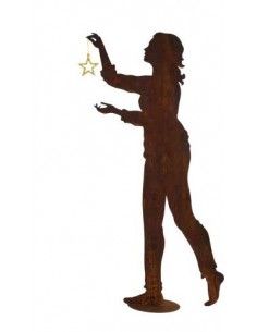 Weihnachtsbaumschmuck und Christbaumschmuck Schmückende Frau - Lotte - Figur lebensgroß 174 cm hoch 
Höhe 174 cm
Breite 93 cm