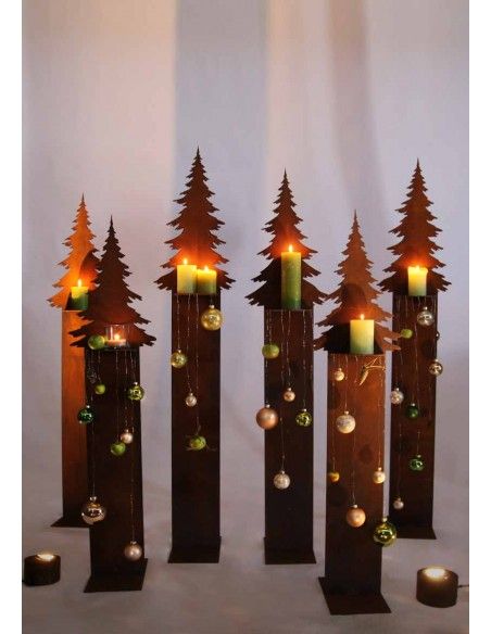 XXL Bäume ab 120 cm Edelrost Tannenbaumstele auf Standplatte - Gr. 4 Höhe 150 cm Edelrost Tannenbaumstele auf Standplatte Gr. 4
