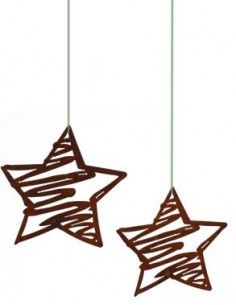 Weihnachtsdeko Stern Bleistiftzeichnung zum Hängen - Skizzen Stern - groß - 32 cm breit 
Deko Stern im Bleistift Design
Breite