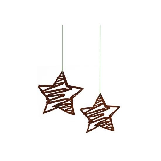 Weihnachtsdeko Stern Bleistiftzeichnung zum Hängen - Skizzen Stern - klein - 20 cm breit 
Deko Stern im Bleistift Design
Breit