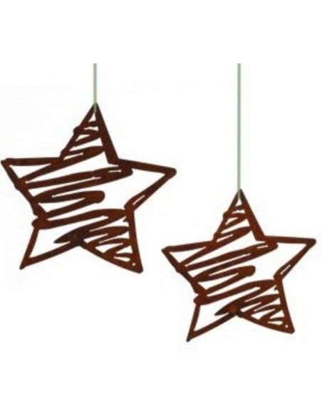 Weihnachtsdeko Stern Bleistiftzeichnung zum Hängen - Skizzen Stern - klein - 20 cm breit 
Deko Stern im Bleistift Design
Breit