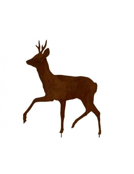 Weihnachtsdeko Gehender Rehbock als Gartenstecker Höhe 72 cm -  Größe 2 
Gehender Rehbock auf kurzem Stab
Größe 2
Höhe 72 cm
