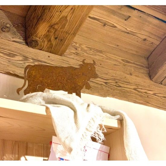 Allgäu Deko Edelrost Deko Kuh klein 30 x 20 cm auf Platte Original Allgäuer Viehscheid Kuh 
Die Original Allgäuer Rost Kuh in k