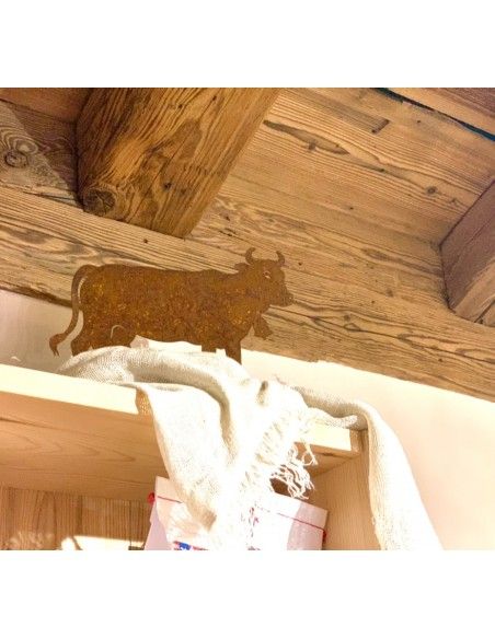 Allgäu Deko Edelrost Deko Kuh klein 30 x 20 cm auf Platte Original Allgäuer Viehscheid Kuh 
Die Original Allgäuer Rost Kuh in k