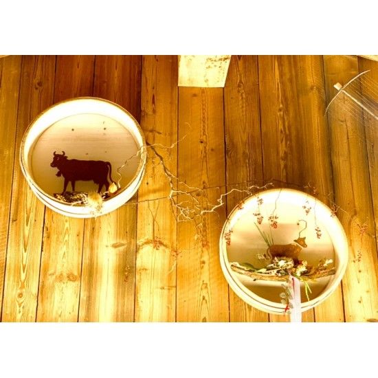 Allgäu Deko Rost Kalb Mini15 x 20 cm Höhe: 15 cm
Breite: 20 cm
mit Schleife
Unser Rostdeko Mini Kälbchen ist eine aussgefalle