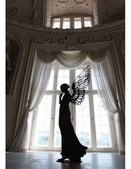 Rost Engelfiguren groß ab 100 cm für den Garten  XL Engelfigur Santine betender Engel - Höhe 170 cm 
Dieser große Engel aus Met