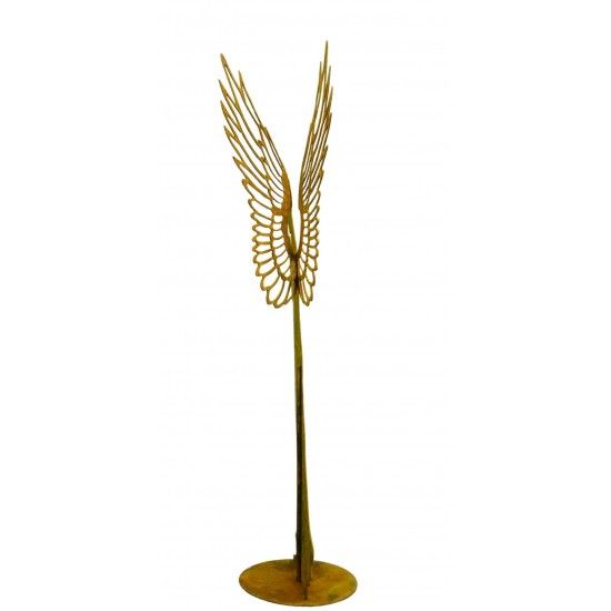 Rost Engelfiguren groß ab 100 cm für den Garten  XL Engelfigur Santine betender Engel - Höhe 170 cm 
Dieser große Engel aus Met