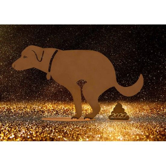 Deko Hunde Deko Hund Corina - 71 cm lang - inkl. Häufchen 2020 Metall Deko Hund macht Häufchen mit Jahreszahl 2020
War das Jahr